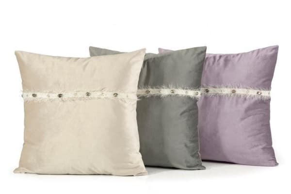 PUDEBETRÆK TIANA 02 45 X 45 CM LYSEBRUN