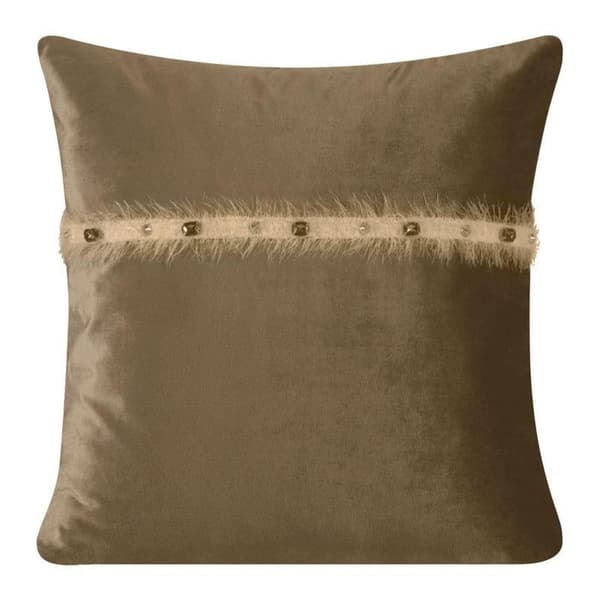 PUDEBETRÆK TIANA 02 45 X 45 CM LYSEBRUN