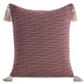 Miniatyrbillede 1 af 4: BOHO PUDEBETRÆK 6 45 X 45 CM BURGUNDY
