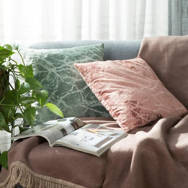 SAMMET KUDDVALL 45 X 45 CM ROSA