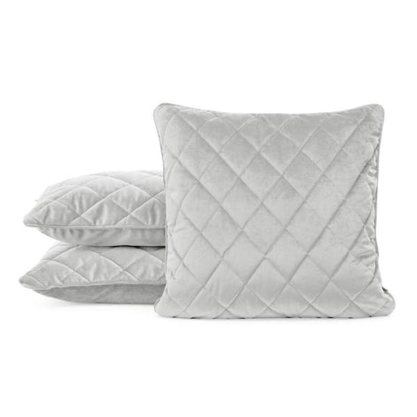 SAMMET KUDDVÅL 27 45 X 45 CM SILVER