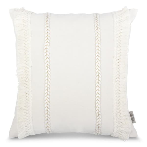BOHO PUDEBETRÆK 1 45 X 45 CM CREME