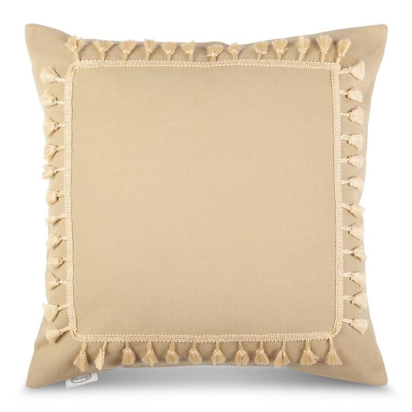 BOHO PUDEBETRÆK 2 45 X 45 CM BEIGE
