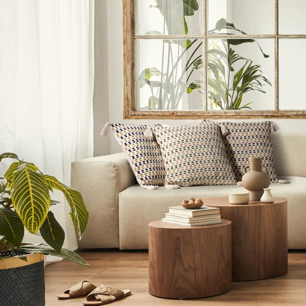 BOHO PUDEBETRÆK 45 X 45 CM CREME