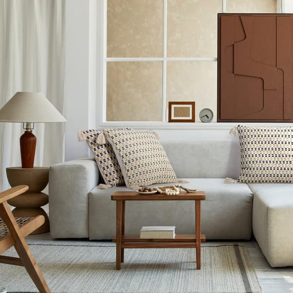 BOHO PUDEBETRÆK 45 X 45 CM CREME