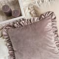 Miniatyrbillede 7 af 7: FLØJEL PUDEBETRÆK 25 45 X 45 CM BURGUNDY