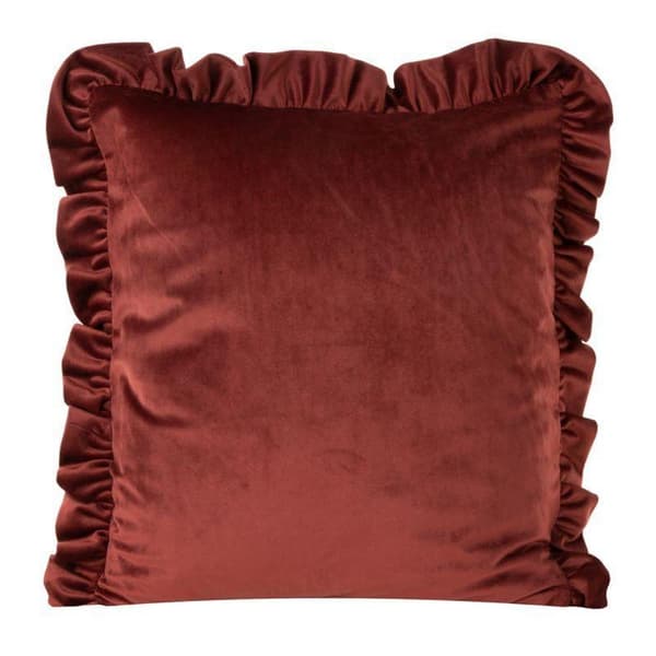 FLØJEL PUDEBETRÆK 25 45 X 45 CM BURGUNDY