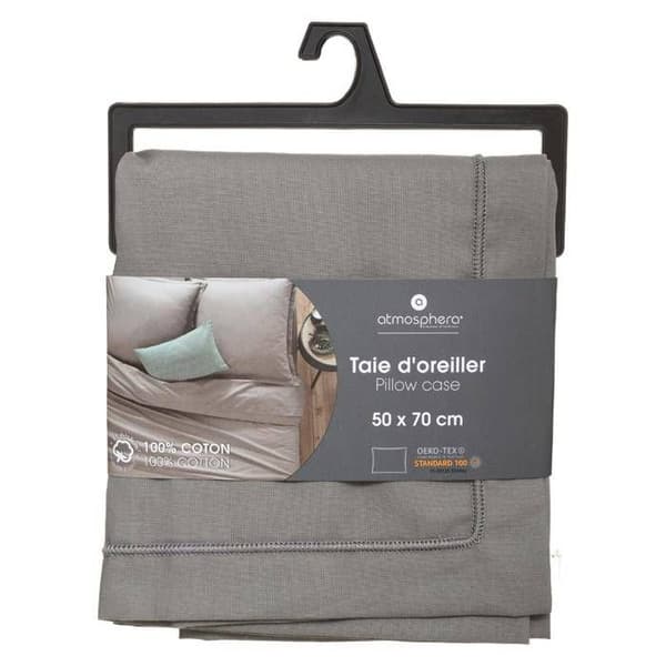 Örngott - Grå Mus - 50x70 cm - 100% Bomull - Tvättbar - Certifierad OEKO-TEX