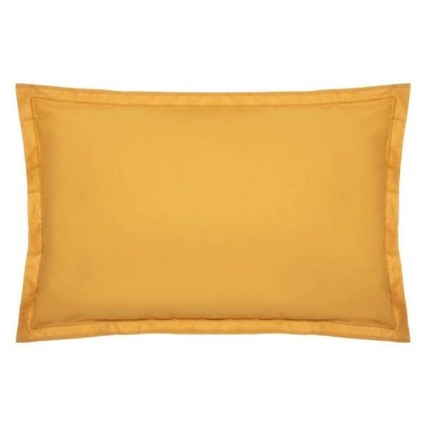 Sängkuddfodral - Ockergul - 50x70cm - 100% Bomull - Maskintvättbart vid 60° - Certifierad OEKO-TEX