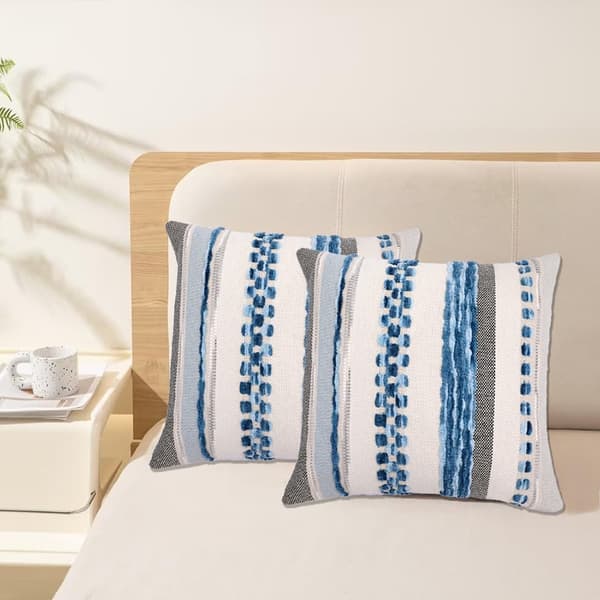 Kuddfodral med dragkedja, Bohemisk stil, passar för soffa och bäddsoffa, 45x45 cm