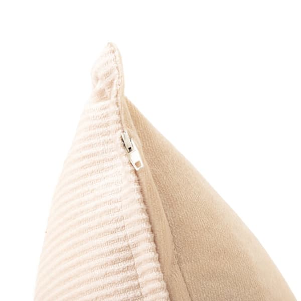 Pudebetræk | NANTU | fløjl imiteret fløjl beige | 45x45+1,5cm | 840345