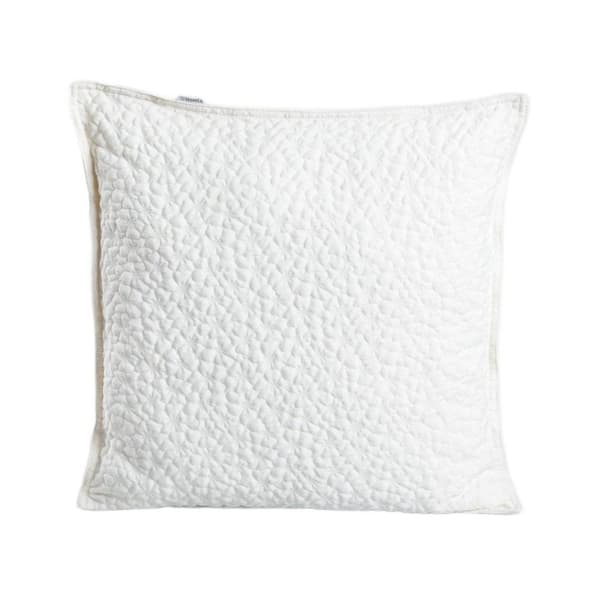 Pudebetræk | BLOMSTER | jacquard ecru | 45x45cm | 734151