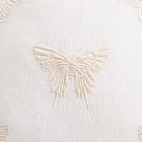 Örngott | MARIS | bomull ecru med broderade insekter | 45x45cm | 734267