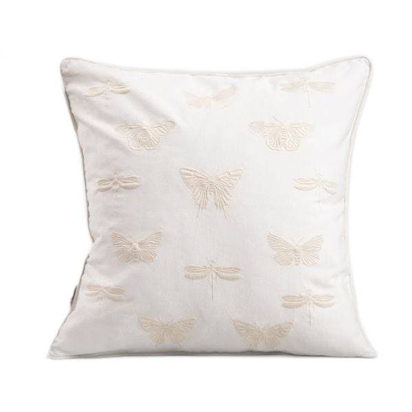 Örngott | MARIS | bomull ecru med broderade insekter | 45x45cm | 734267