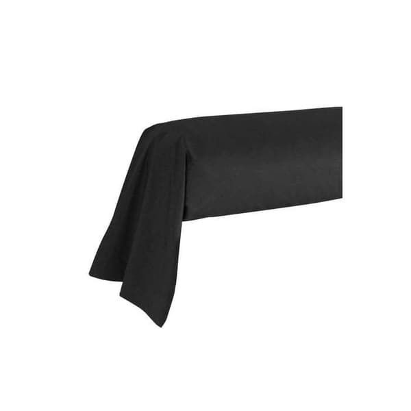 Bolsterfodral - Tillverkat i Frankrike - 43 x 185 cm - 100 % bomull - 57 trådantal - Svart