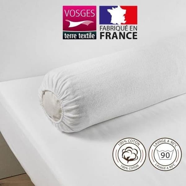 Träddyna skyddshölje - Tillverkat i Frankrike - 160 cm - 100% bomull - Absorberande frotté - Antiallergisk