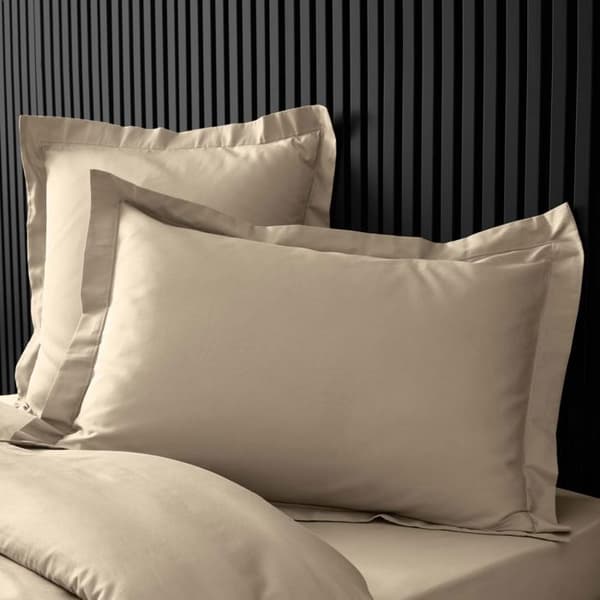 Rektangulär kuddeöverdrag 50x70 cm - Percale 100% bomull - Beige