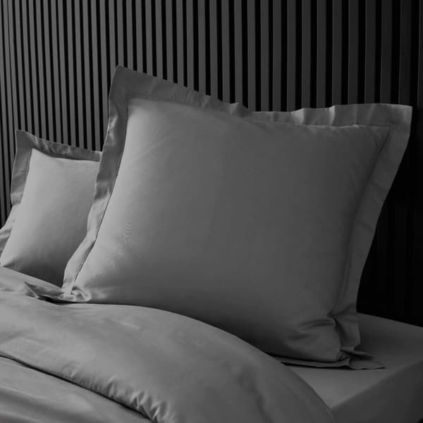 Örngott - Percale - 63x63 cm - 100% bomull - Antracit - Tvättbart vid 30°