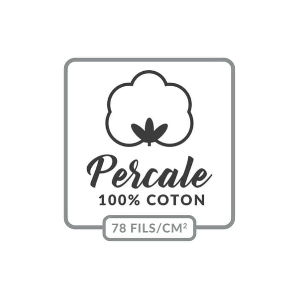 Örngott - Percale - 50x70 cm - 100% bomull - Färg Lind - Tvättbar