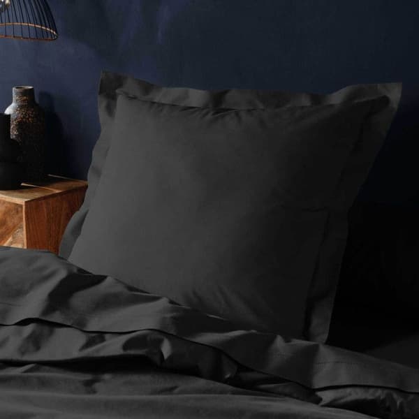 Örngott - INRE MJUKHET - Lina - 63x63cm - 100% Bomull - Svart - Oeko-Tex Standard 100