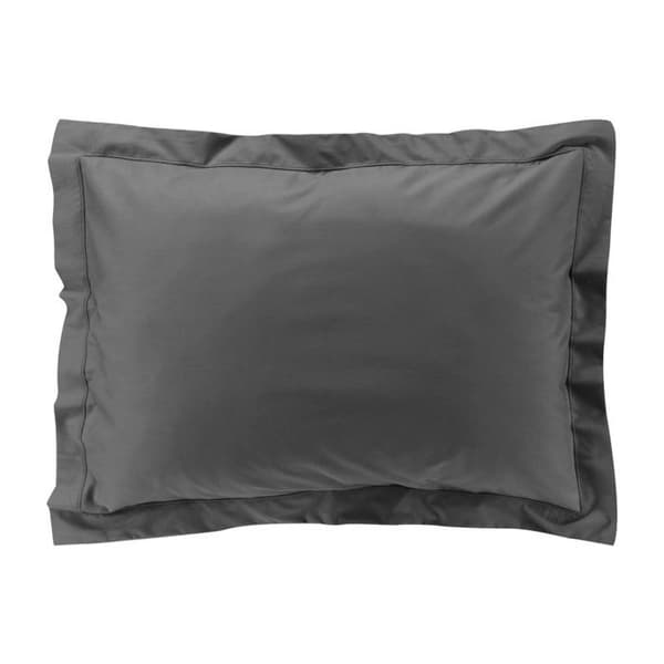 Örngott - Percale - 50x70 cm - 100% bomull - Antracit - Tvättbar vid 30°