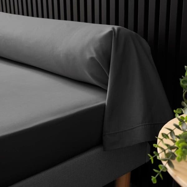 Pärldyna - Percale - Antracit - 100% bomull - 85x185 cm - Sanfor-behandlad