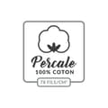 Miniatyrbild 6 av 6: Pärldyna - Percale - Antracit - 100% bomull - 85x185 cm - Sanfor-behandlad