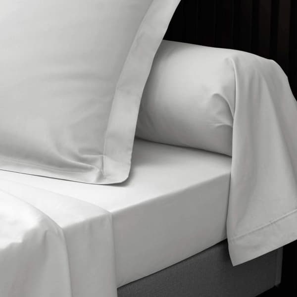 Sängkappa 85x185 cm - Percale 100% bomull - Vit
