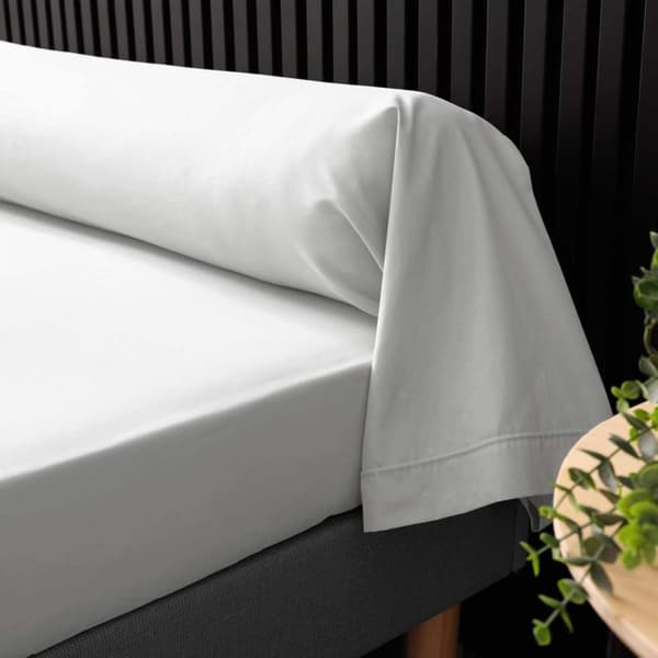 Sängkappa 85x185 cm - Percale 100% bomull - Vit