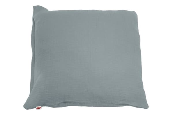 MUSLIN örngott, mörkgrå, stl. 40x40 med dragkedja