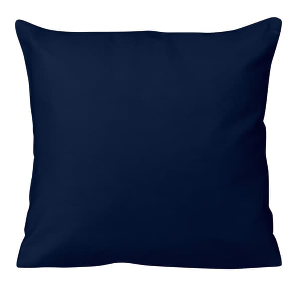 Örngott bomull satin 40x40 enfärgad mörk marinblå