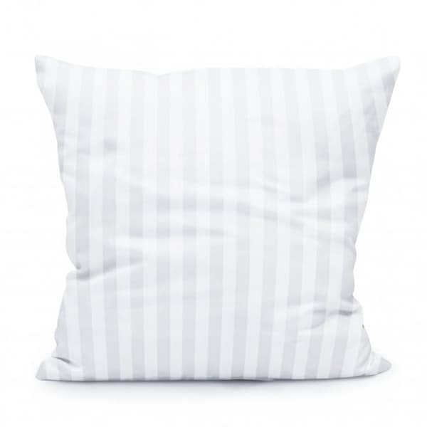 Damask pudebetræk 40x40 hvid