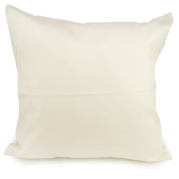 Bomuld satin pudebetræk 40x40 creme