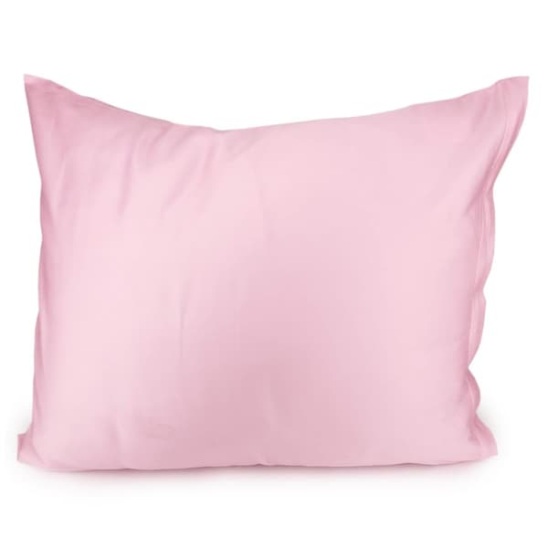 Bomuld satin pudebetræk 50x60 pink