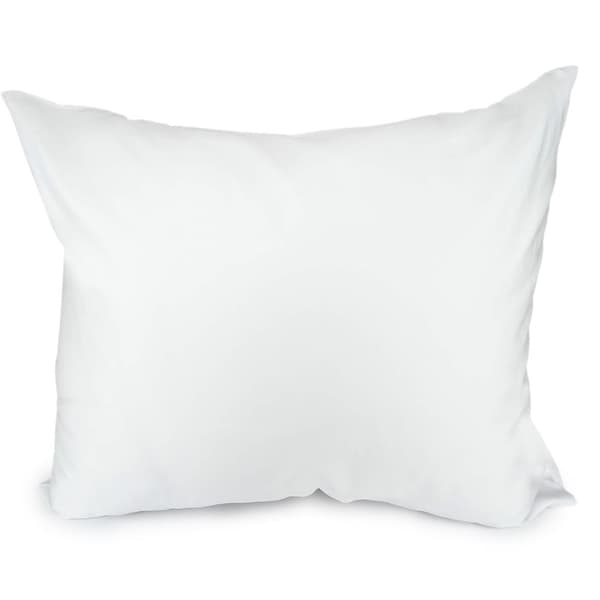 Bomuld satin pudebetræk 50x60 hvid