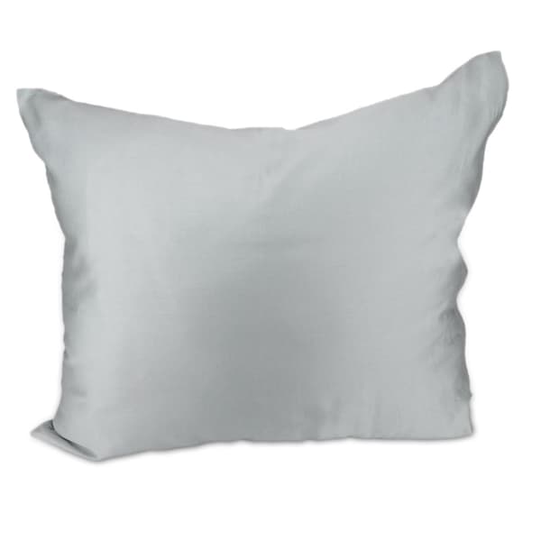 Bomuld satin pudebetræk 50x60 askegrå