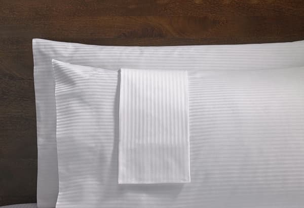 hvid hotel pudebetræk 70x80 damask 5mm lynlås
