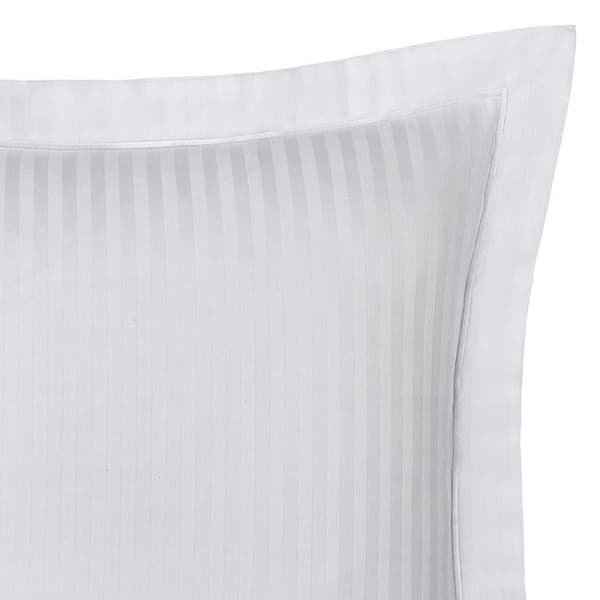 Örngott "Prestige" 100% Satin av kammad bomull med fina ränder / 120 trådar / cm² Ren bomull - - Örngott 65 x 65 cm