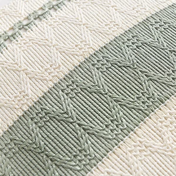 Boho puuvilla- ja pellavatyynynpäällinen (vetoketjulla), pehmeä kudottu sohvanpäällinen kodin sisustamiseen