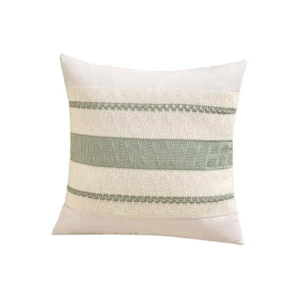 Boho puuvilla- ja pellavatyynynpäällinen (vetoketjulla), pehmeä kudottu sohvanpäällinen kodin sisustamiseen