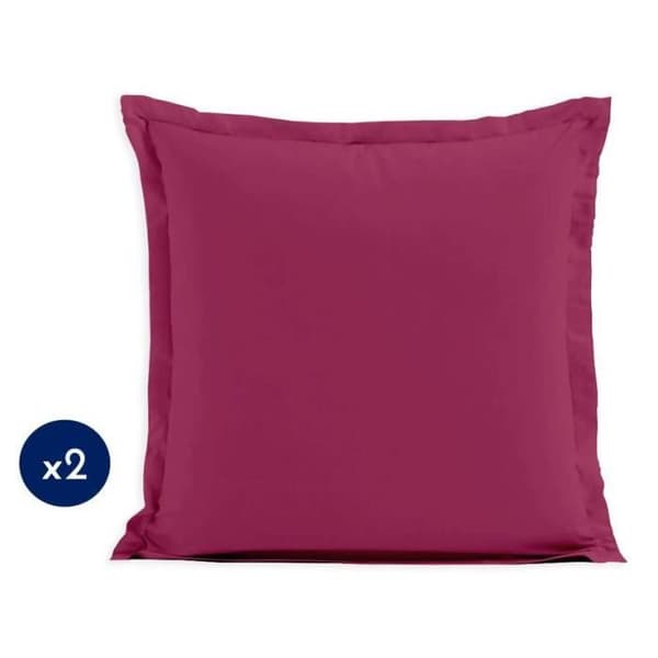 Set med 2 örngott - LOVELY HOME - LH71604 - 63 x 63 cm - Fuchsia