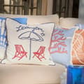 Miniatyrbild 3 av 4: Lexington Beach Life Organic Cotton Canvas Kuddfodral 50x50