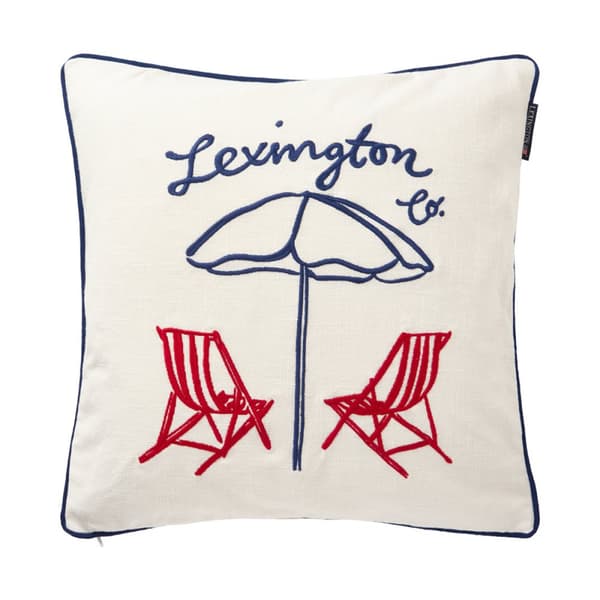 Lexington Beach Life Organic Cotton Canvas Kuddfodral 50x50