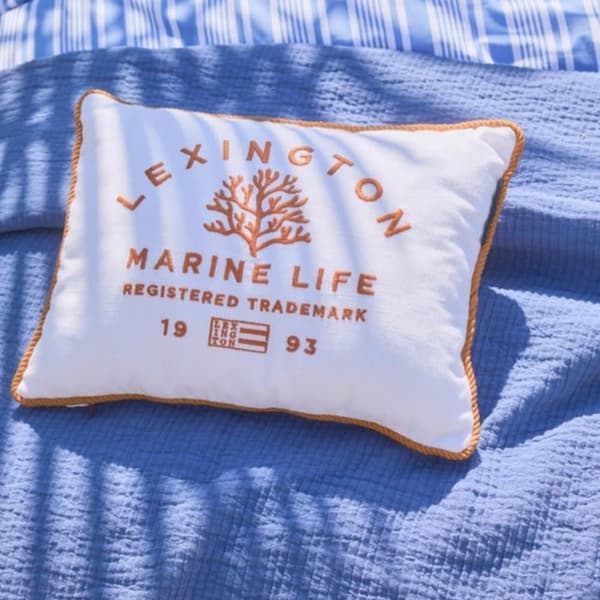 Lexington Marine Life Organic Cotton Canvas Prydnadskudde 30x40
