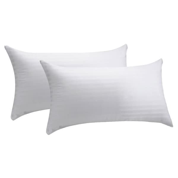 Pikolin Home - 2 x 100% bomull tickande örngott med tvättbart överdrag - 70x40cm