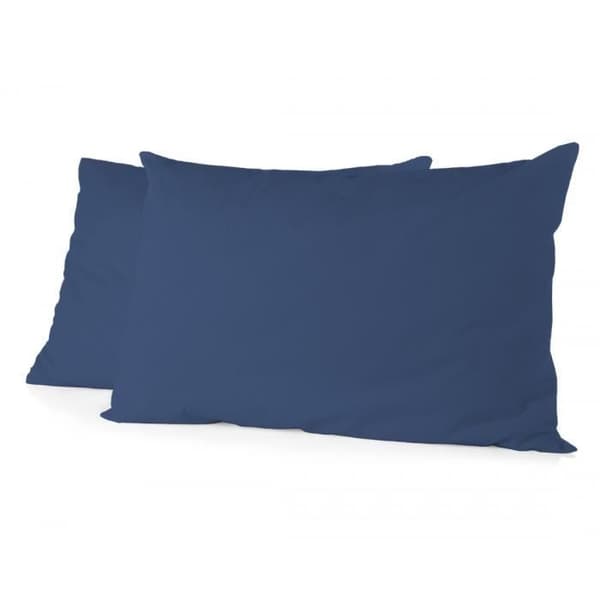 Set med 2 rektangulära örngott 100% bomull - HOME LINGE PASSION - Blå - 50x70 cm