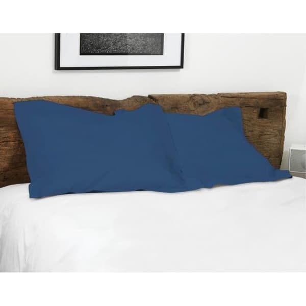 Set med 2 rektangulära örngott 100% bomull - HOME LINGE PASSION - Blå - 50x70 cm