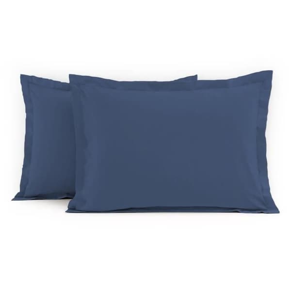 Set med 2 rektangulära örngott 100% bomull - HOME LINGE PASSION - Blå - 50x70 cm