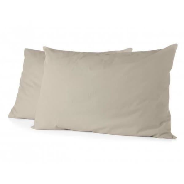 Set med 2 rektangulära örngott 100% bomull - HOME LINGE PASSION - Beige - 50x70 cm