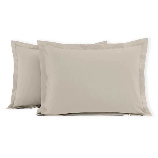 Set med 2 rektangulära örngott 100% bomull - HOME LINGE PASSION - Beige - 50x70 cm